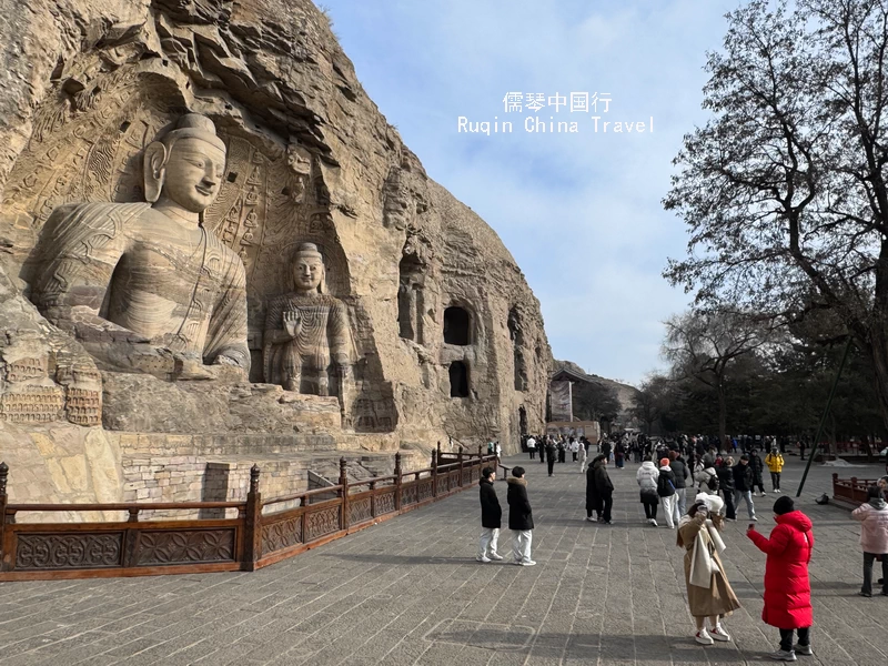 The iconic Cave 20, 13.7 meters high at Yungang Grottoes, also the highlight on my Beijing Datong High-speed train day trip