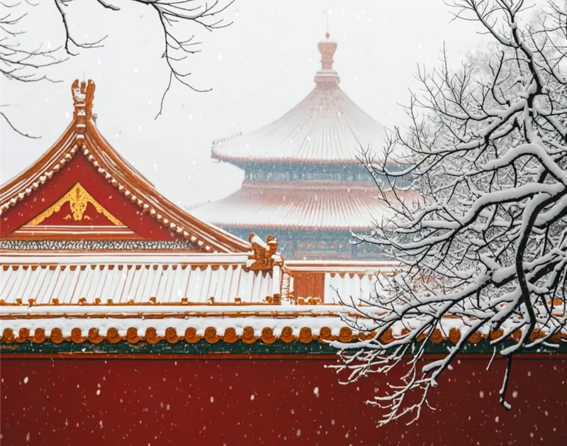 The Forbidden City in Snow