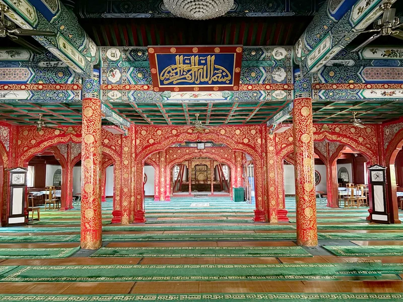 The Main prayer hall in Niujie Mosque, a top mosque in Beijing