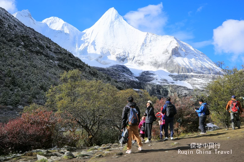 a breathtaking view of Mt. Jambeyang looming overhead