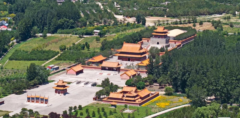 The tomb of Emperor Guangxu 1871 - 1908 at Qingxi Mausoleum