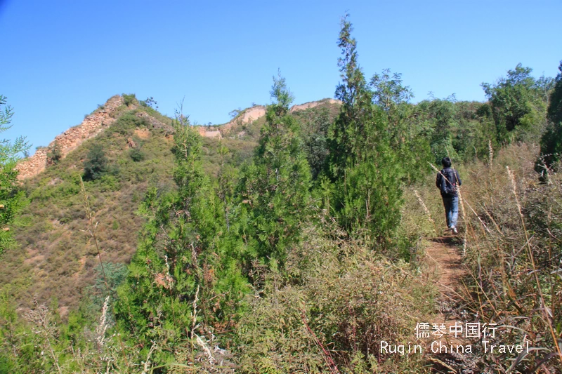 The Gubeikou Great Wall (the Ming Wall) is in sight