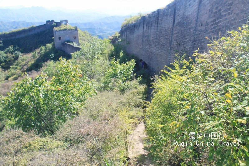 At first we trekked along the Jinshanling Great Wall