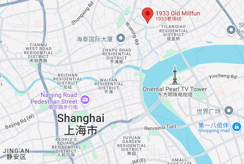 The location map of the 1933 Old MIllfun ( Google)