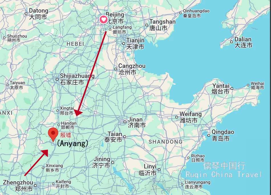 Yin Xu’s location in central China
