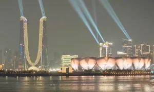 Qianjiang New Town Light Show