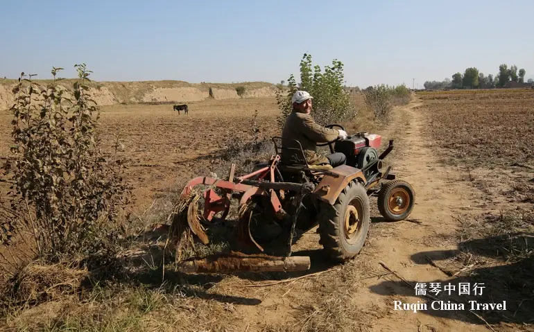 A kind local farmer pointed us toward Zhenbianbu Fortress. He was out plowing the fields in his rumbling old truck.