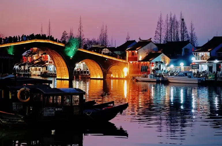 Zhujiajiao Water Town, a ancient town in Shanghai