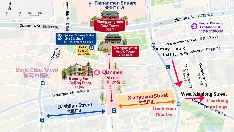 Xianyukou Street Map