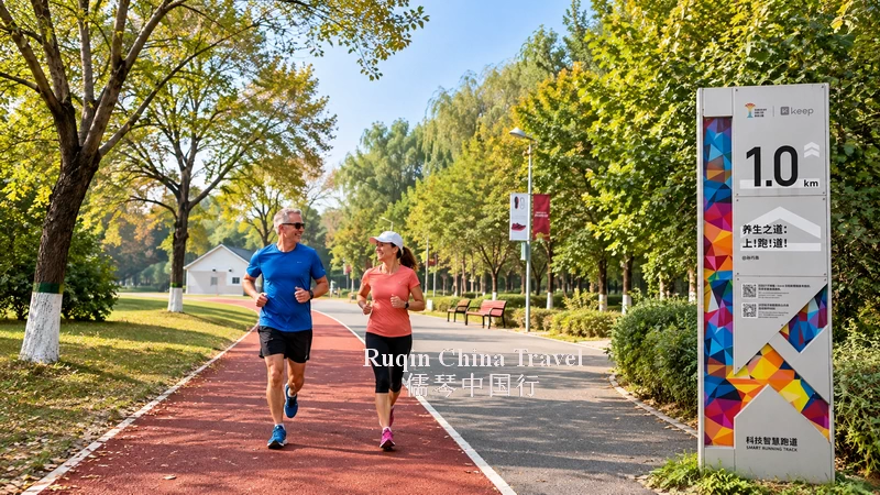 Running in Olympic Forest Park