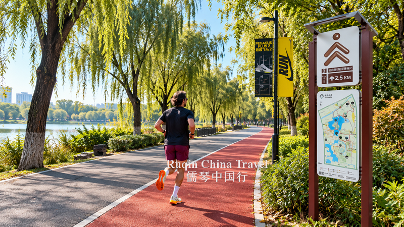 Chaoyang Park Morning Jogging