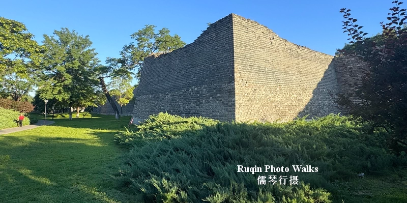 One of the 12 Dun Tai ( buttresses) along the City Wall in Beijing Ming Dynasty Wall Relics Park