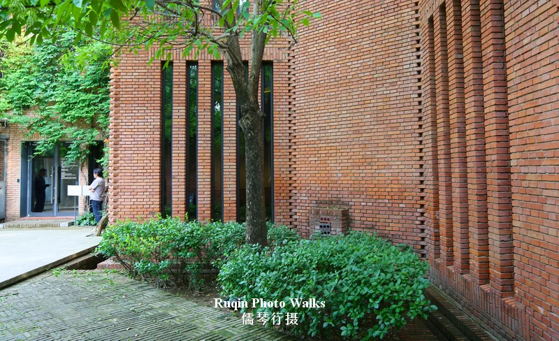 Stepping out from the indoor galleries, the atmosphere changes immediately at Red Brick Art Museum