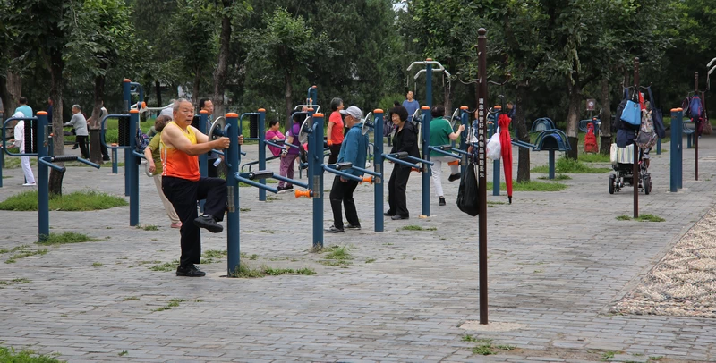 Morning exercise in Temple of Heaven