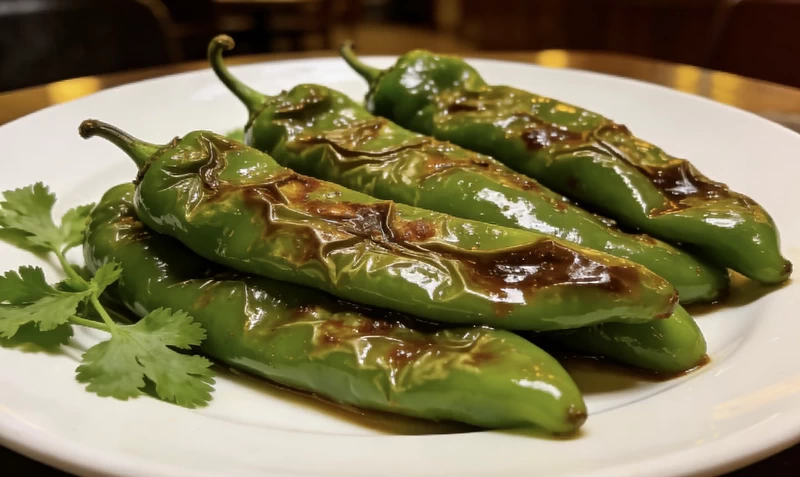 Tiger Skin Green Peppers
