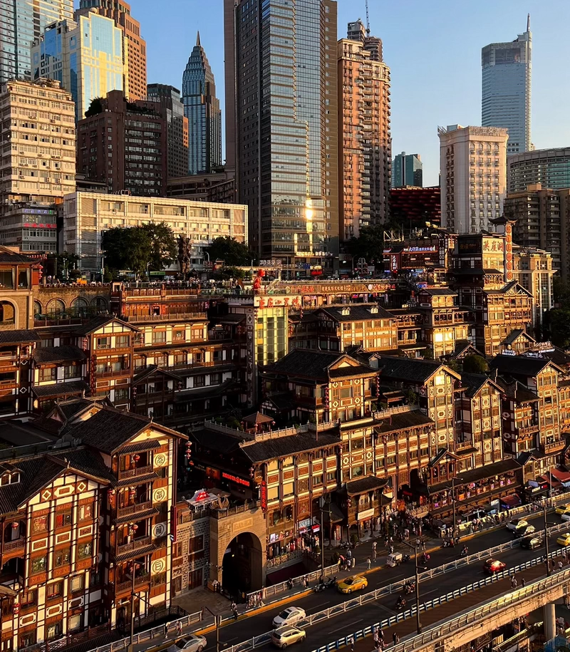 Sunset Glow over Hongya Cabe