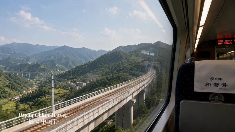 Afternoon – High-Speed Train to Chengdu from Xi'an