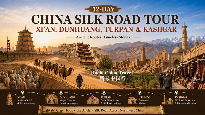 12-Day China Silk Road Tour: Xi’an, Dunhuang, Turpan & Kashgar
