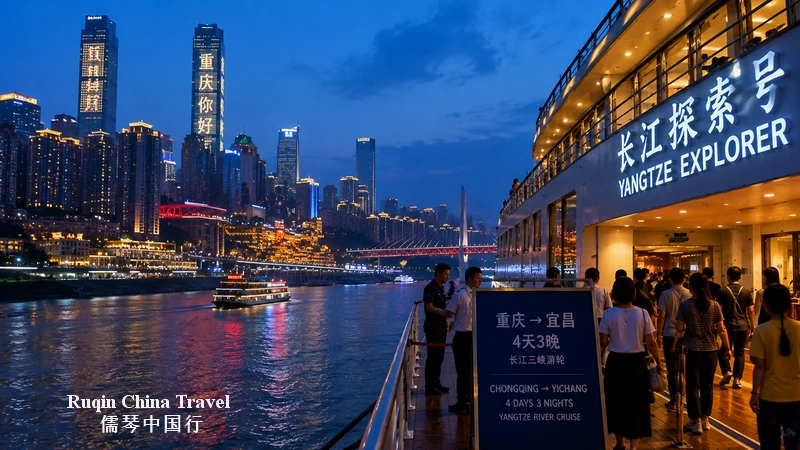 Evening – Board the Yangtze Cruise from Chongqing