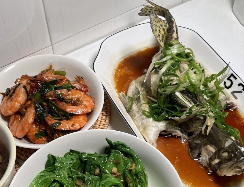 Steamed fish is a good choice for a traditional Cantonese meal