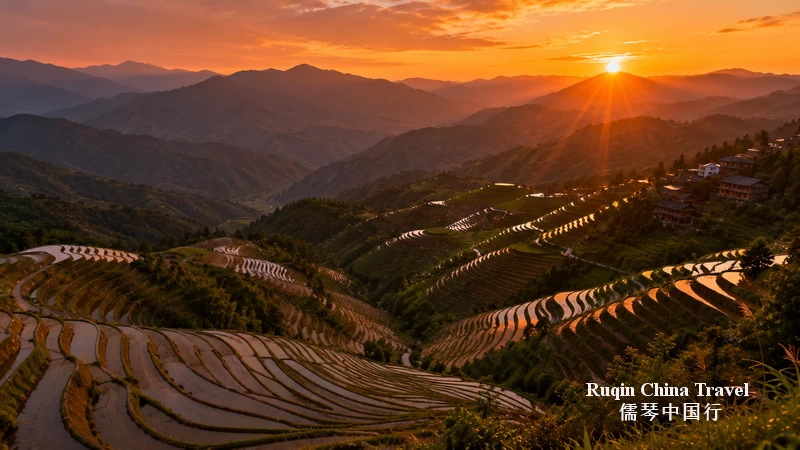 Sunset – Longji
