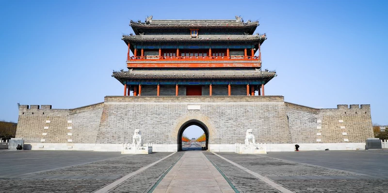 The south exterior of Yongdongmen Gate