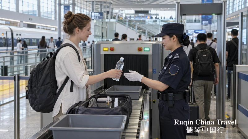 Can I Take Liquids Through Security at a Chinese Railway Station?