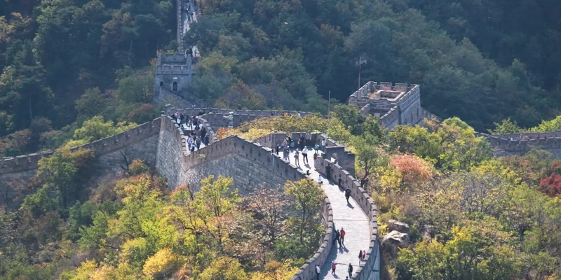 Mutianyu Great Wall in Autumn