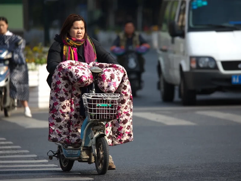 an E-bike rider