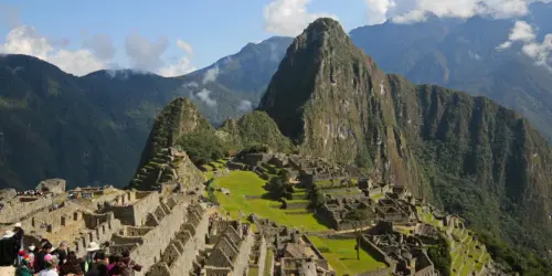 Machu Picchu is an Incan citadel set high in the Andes Mountains 